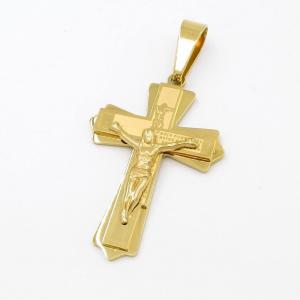 Stainless Steel Cross Pendant - KP117255-JG