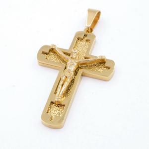 Stainless Steel Cross Pendant - KP117324-HR