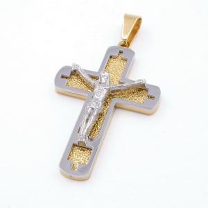 Stainless Steel Cross Pendant - KP117325-HR