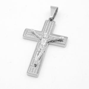 Stainless Steel Cross Pendant - KP117327-HR