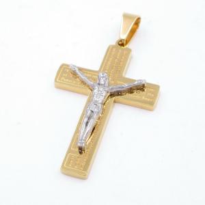 Stainless Steel Cross Pendant - KP117329-HR