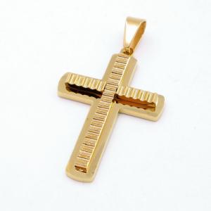 Stainless Steel Cross Pendant - KP117336-HR
