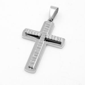 Stainless Steel Cross Pendant - KP117337-HR