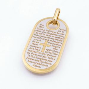 Stainless Steel Gold-plating Pendant - KP117491-HR