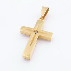 Stainless Steel Cross Pendant - KP117493-HR