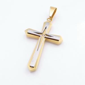 Stainless Steel Cross Pendant - KP117502-HR