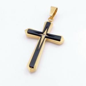 Stainless Steel Cross Pendant - KP117505-HR