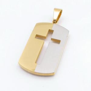 Stainless Steel Cross Pendant - KP117511-HR