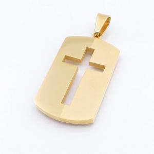 Stainless Steel Cross Pendant - KP117513-HR