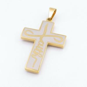 Stainless Steel Cross Pendant - KP117529-HR