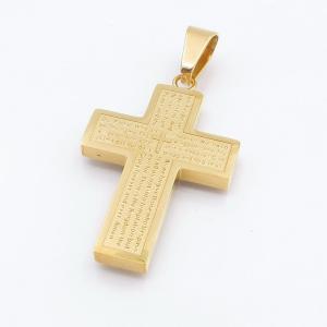 Stainless Steel Cross Pendant - KP117531-HR