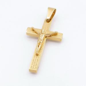 Stainless Steel Cross Pendant - KP117542-HR