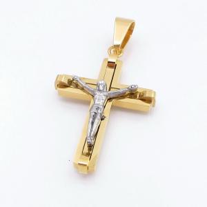 Stainless Steel Cross Pendant - KP117548-HR