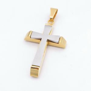 Stainless Steel Cross Pendant - KP117559-HR