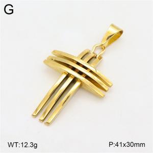 Stainless Steel Cross Pendant - KP117599-NT