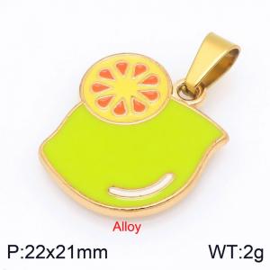 Stainless Steel Gold-plating Pendant - KP117604-Z