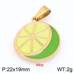 Stainless Steel Gold-plating Pendant - KP117607-Z