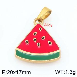 Stainless Steel Gold-plating Pendant - KP117608-Z