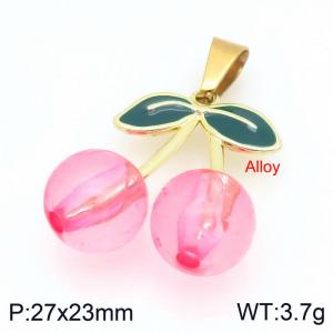 Stainless Steel Gold-plating Pendant - KP117617-Z