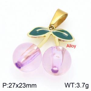 Stainless Steel Gold-plating Pendant - KP117618-Z