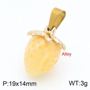 Stainless Steel Gold-plating Pendant - KP117620-Z