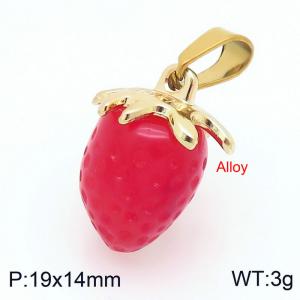 Stainless Steel Gold-plating Pendant - KP117621-Z