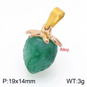 Stainless Steel Gold-plating Pendant - KP117623-Z