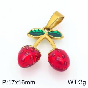 Stainless Steel Gold-plating Pendant - KP117625-Z