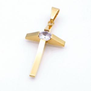 Stainless Steel Cross Pendant - KP117646-HR