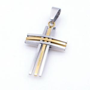Stainless Steel Cross Pendant - KP117658-HR
