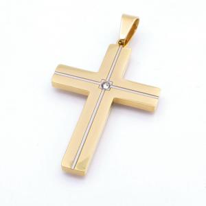 Stainless Steel Cross Pendant - KP117665-HR