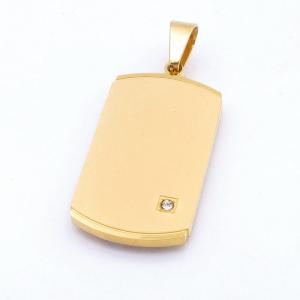 Stainless Steel Gold-plating Pendant - KP117680-HR