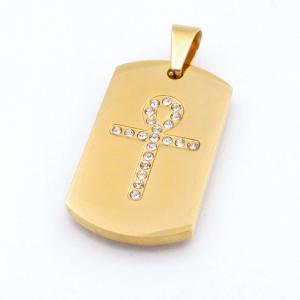 Stainless Steel Gold-plating Pendant - KP117686-HR
