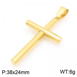 Stainless Steel Cross Pendant - KP117808-HR