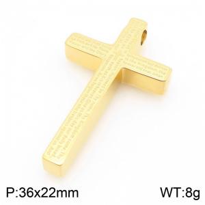 Stainless Steel Cross Pendant - KP117810-HR