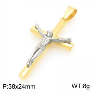 Stainless Steel Cross Pendant - KP117815-HR