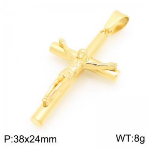 Stainless Steel Cross Pendant - KP117818-HR