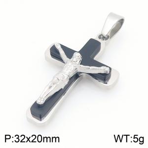 Stainless Steel Cross Pendant - KP117871-HR