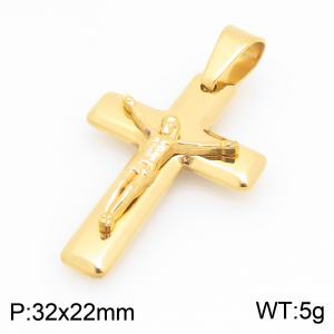 Stainless Steel Cross Pendant - KP117873-HR