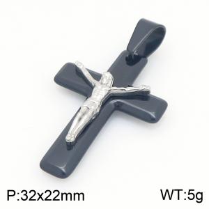 Stainless Steel Cross Pendant - KP117875-HR