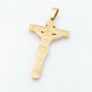 Stainless Steel Cross Pendant - KP117899-HR