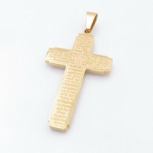 Stainless Steel Cross Pendant - KP117905-HR