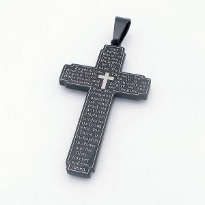 Stainless Steel Cross Pendant - KP117908-HR