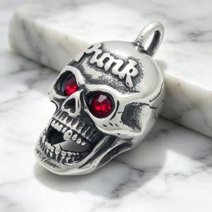 Stainless steel skull pendant punk style jewelry - KP117954-KJX