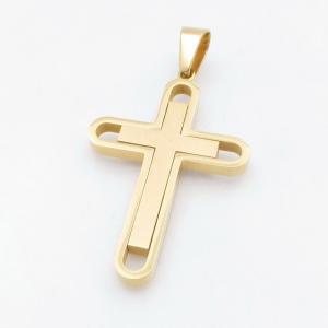 Stainless Steel Cross Pendant - KP117982-HR