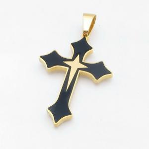 Stainless Steel Cross Pendant - KP117990-HR