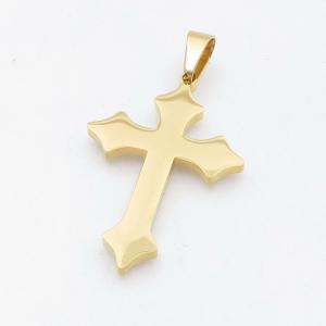 Stainless Steel Cross Pendant - KP118007-HR