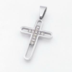 Stainless Steel Cross Pendant - KP118009-HR