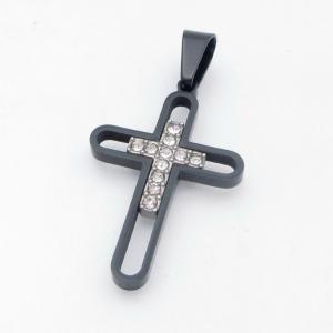Stainless Steel Cross Pendant - KP118012-HR