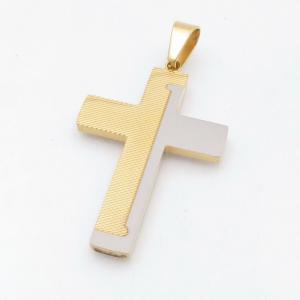 Stainless Steel Cross Pendant - KP118021-HR